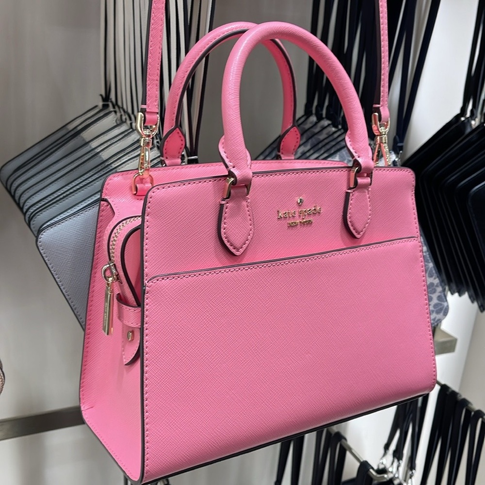 Kate Spade Madison Saffiano Leather Small Satchel
Blossom Pink
NWT - Picture 2 of 16
